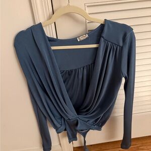 Elegant Blue Women's Top